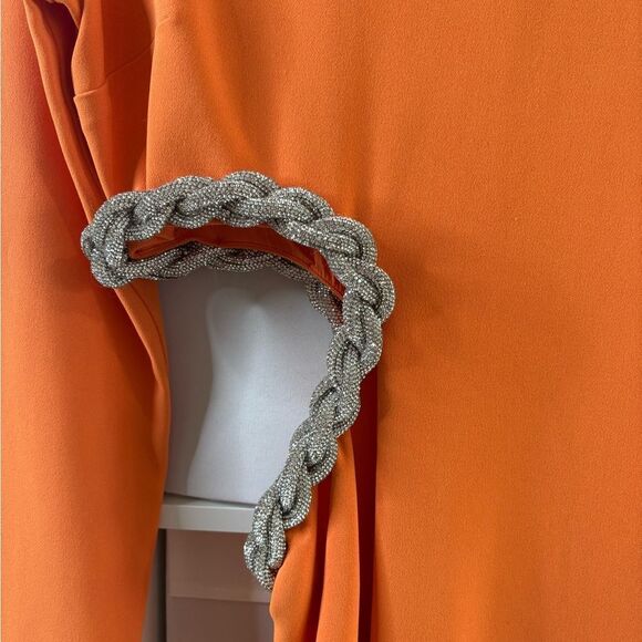 Stella McCartney Crystal Rope Cutout Long Sleeve Cady Minidress 10 NWT $2,500 - Picture 6 of 9